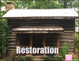 Historic Log Cabin Restoration  Sterrett, Alabama